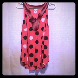 Crown & ivy polkadot  top